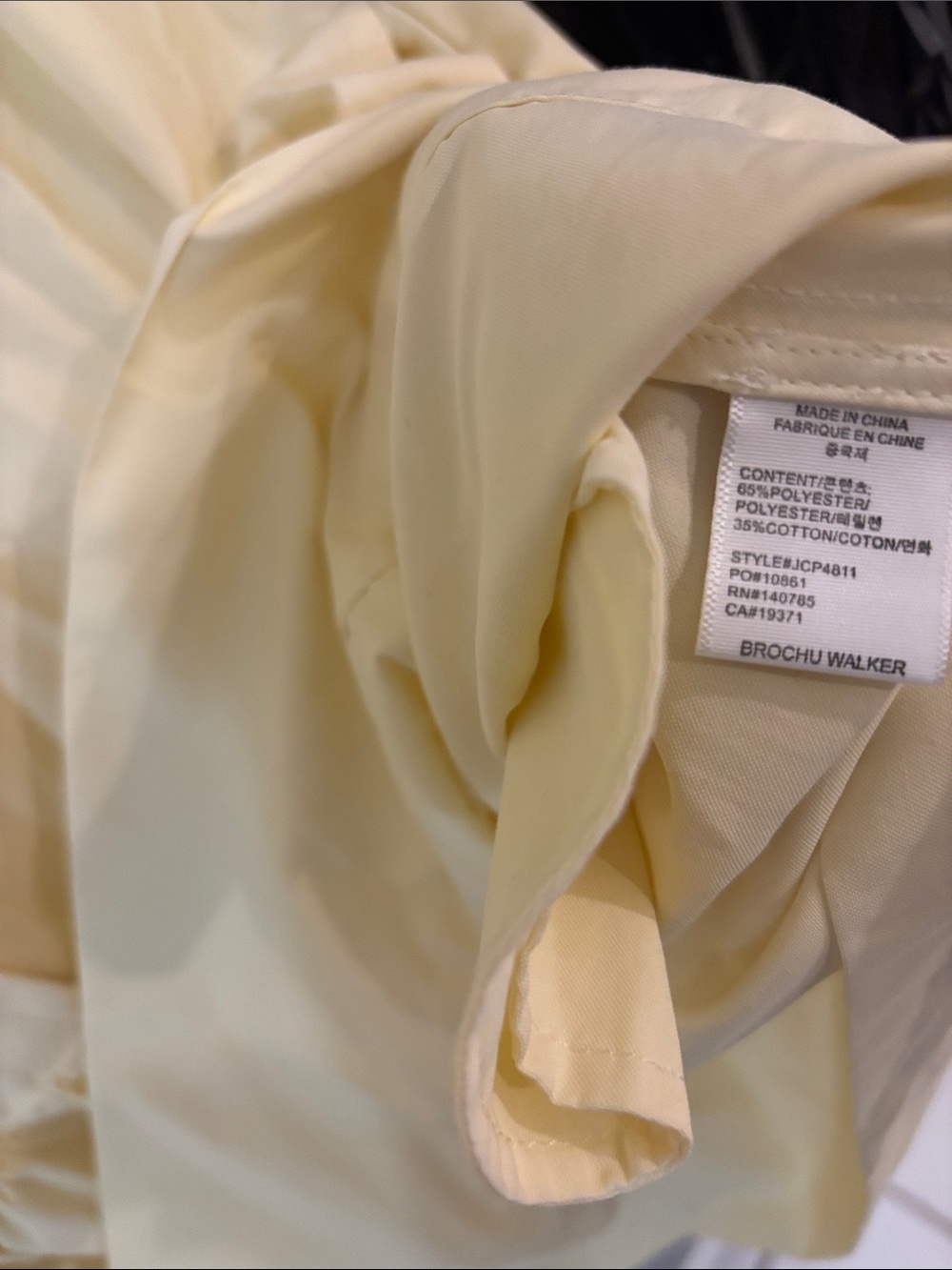 Brochu Walker Havana mini dress pale yellow,L - Picture 11 of 11